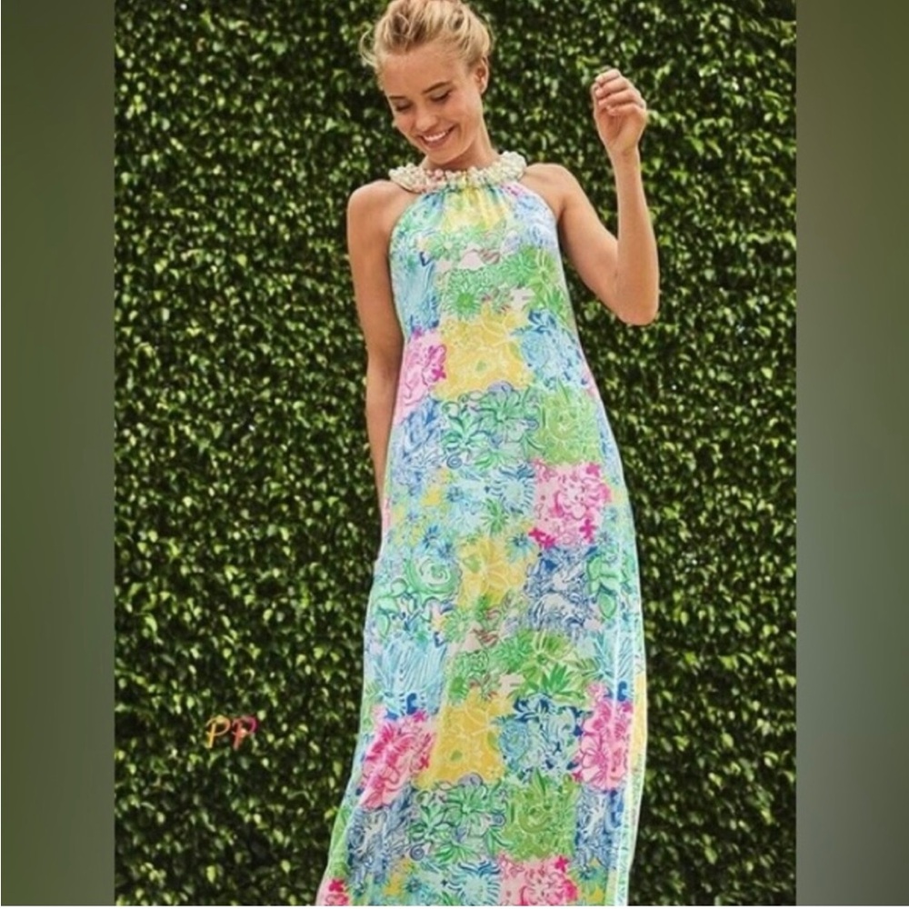 Lilly Pulitzer Shawn Maxi Cheek to Cheek Size Medium